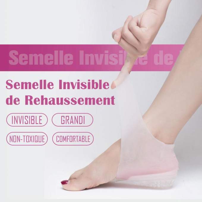 Semelles invisibles pour augmenter la taille