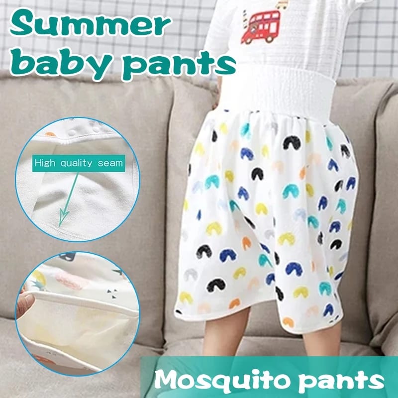 Short jupe-culotte confortable 2 en 1 pour enfants Shorts imperméables