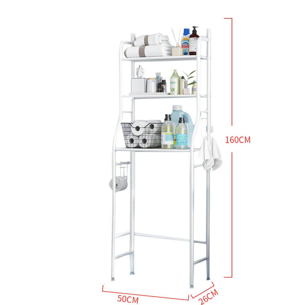 L'étagère pour les toilettes de la machine à laver est super pratique